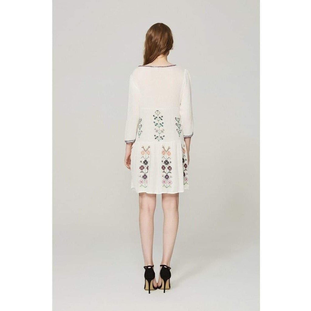 floral tassel dress