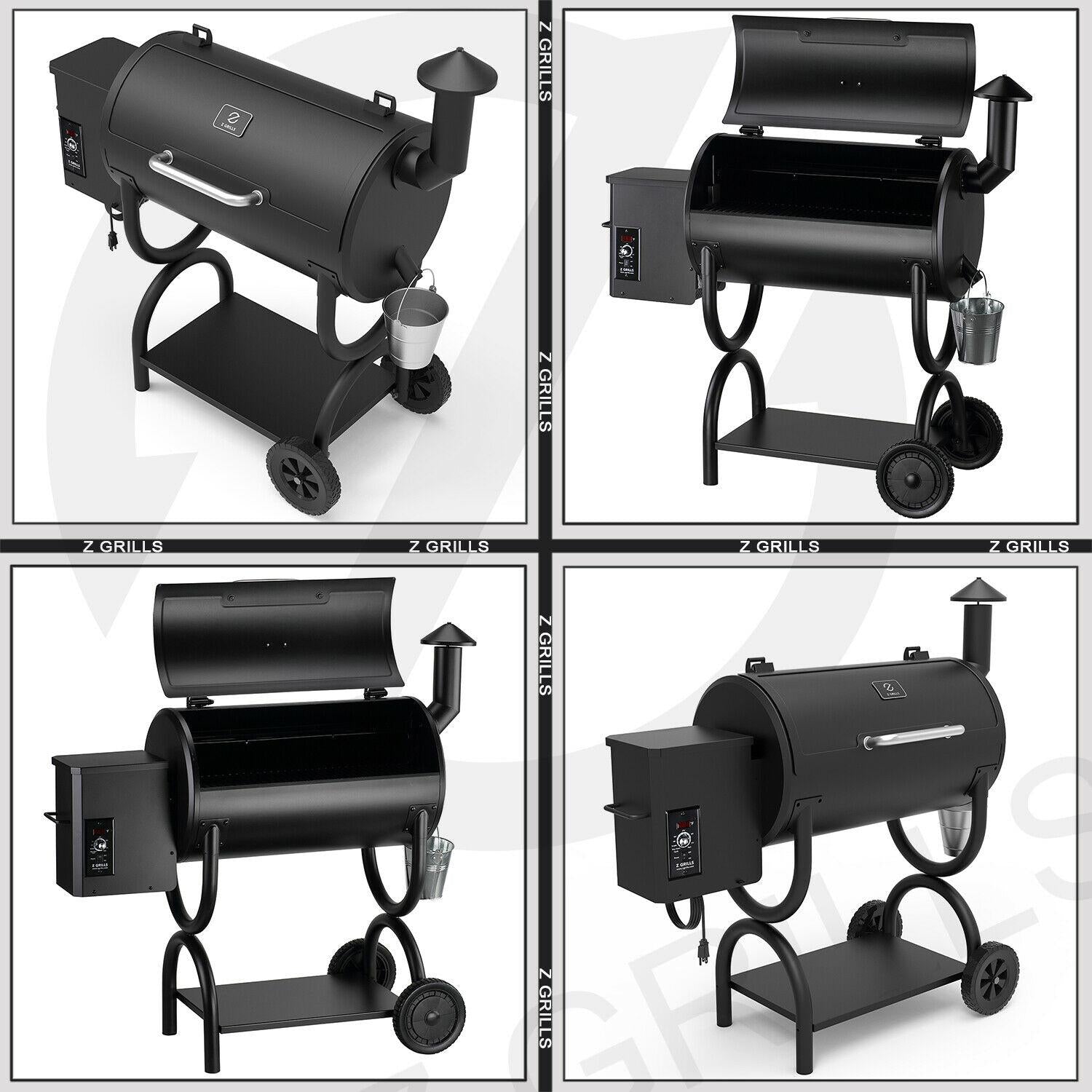 ZPG-550B Pellet Grill BBQ Smoker with Digital Control 520 sq.in