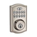 SmartCode 913 Satin Nickel Single Cylinder Electronic Deadbolt Featuring SmartKey Security