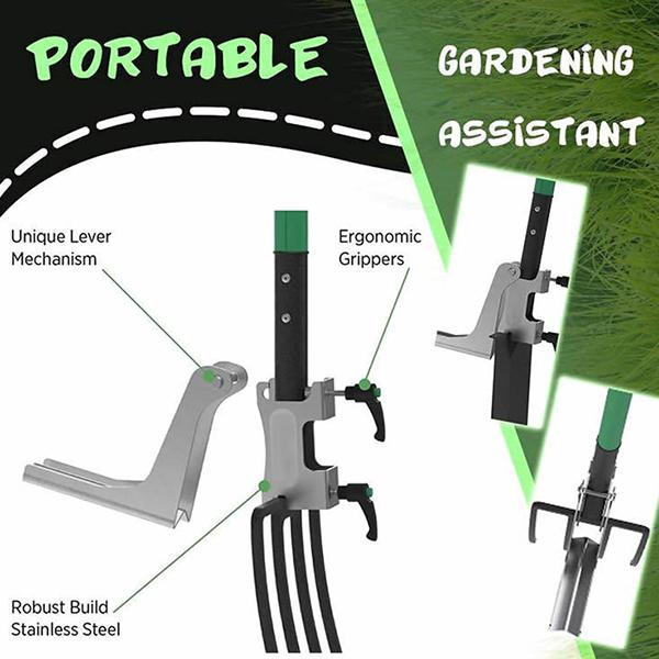 Portable Foot Weeding Aid