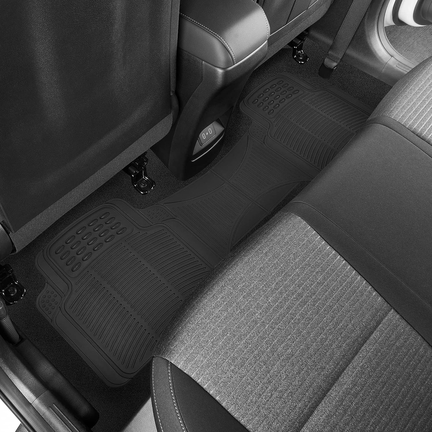 BDK ProLiner Floor Mats for Cars Trucks SUV, Black 3-Piece Heavy Duty Car Mats with Universal Fit , All Weather Car Floor Liners