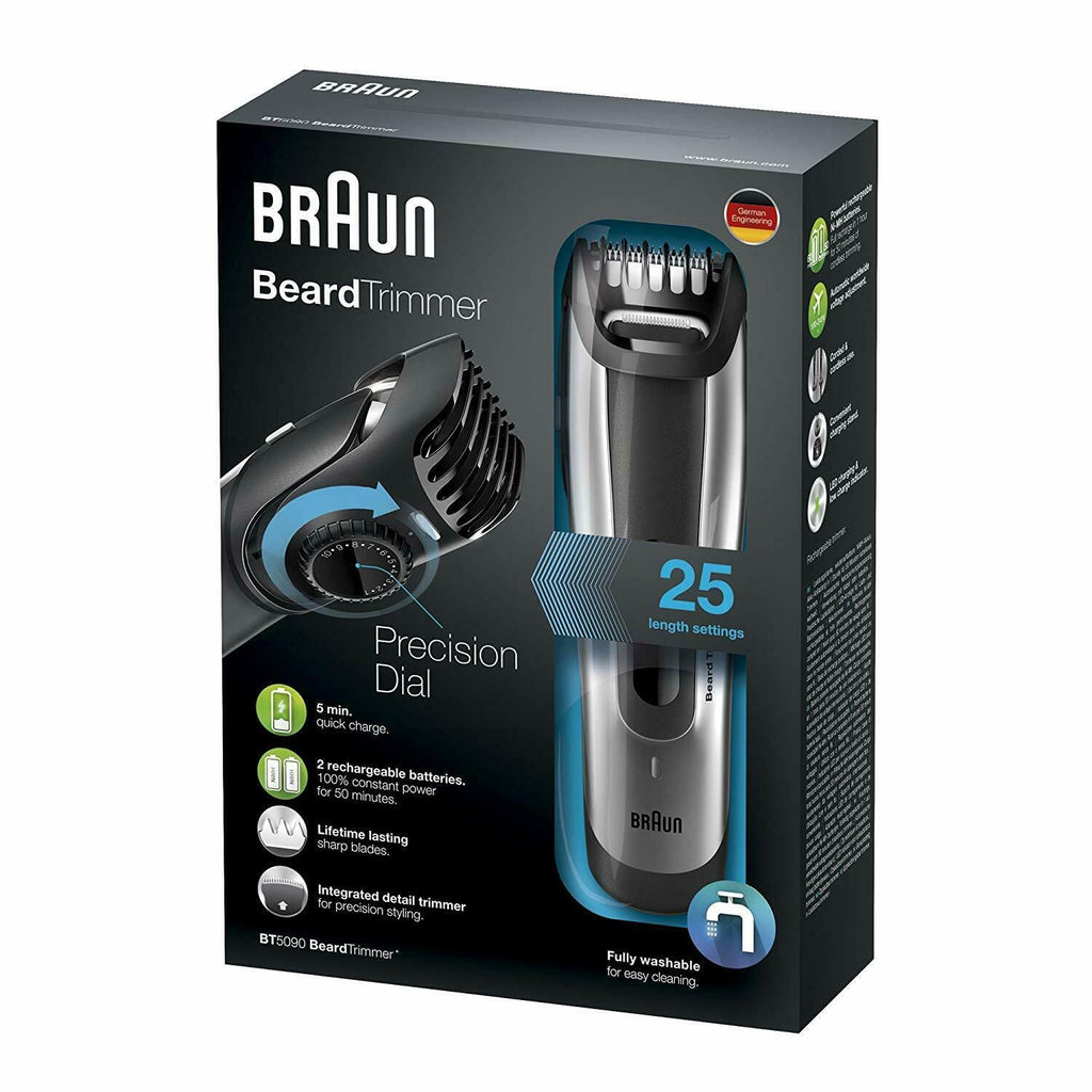Braun BT5090 Clipper Beard Fit Fine Each 0 1/32in and Hair Clippers Precision