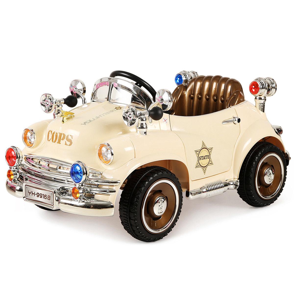 Xmas Gift Kids Ride On Car 6V Battery Powered Classic RC Remote control w/Opening Doors