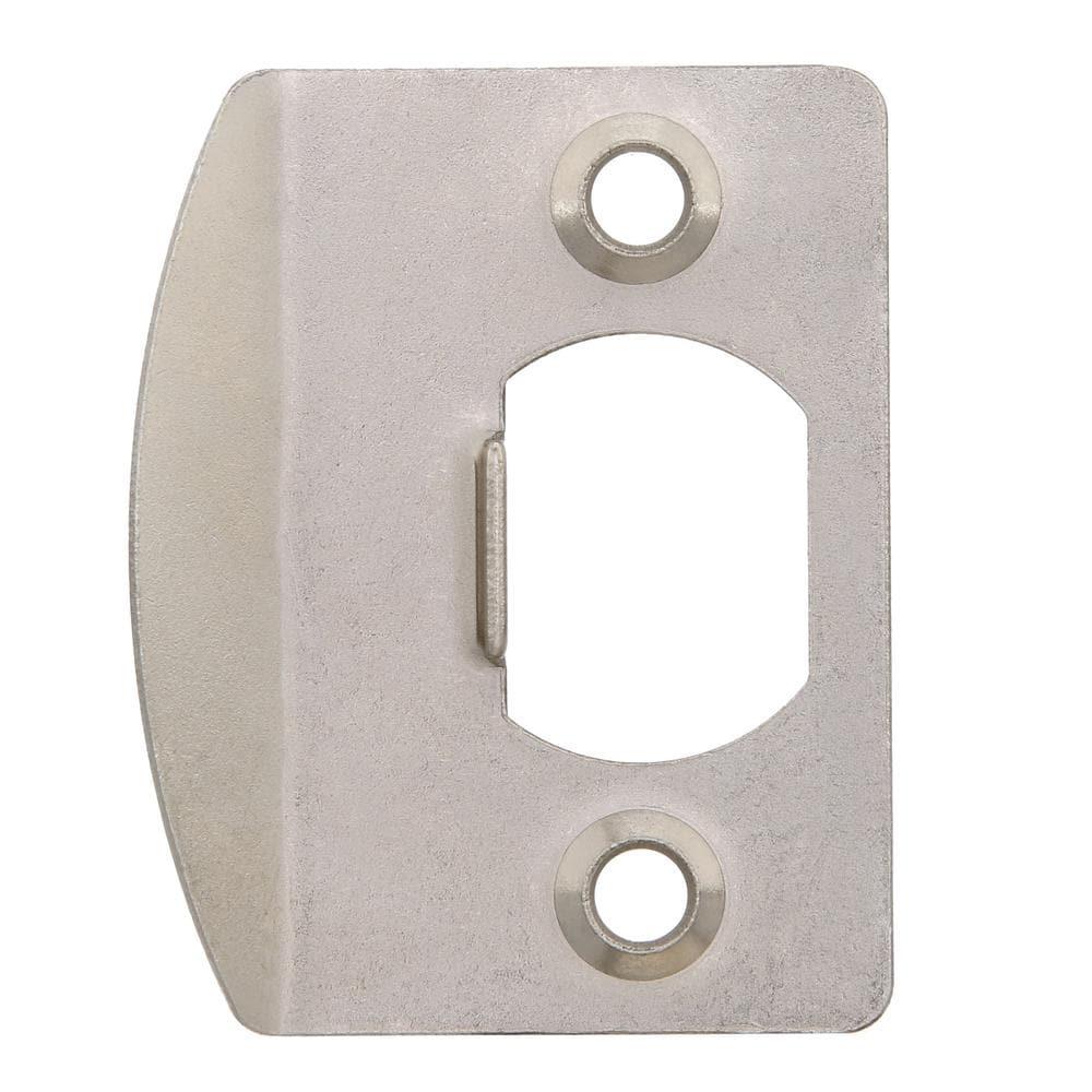Satin Nickel Latch Strike (2 per Pack)