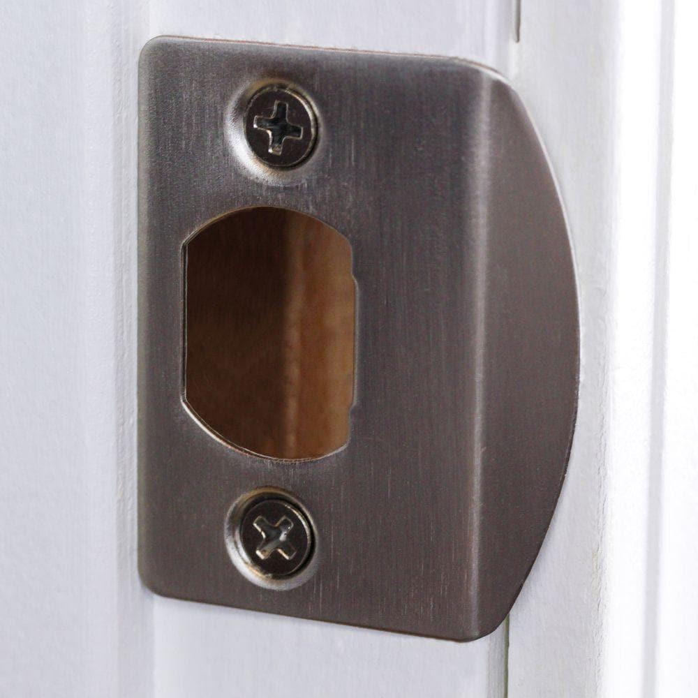 Satin Nickel Latch Strike (2 per Pack)