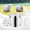Msfullsea Electric Goat Cow MilMachine Vacuum Pump Milker MilMachine Electric Single Bucket Piston Vacuum Pulsation MilMachine (For Goat, 7L)