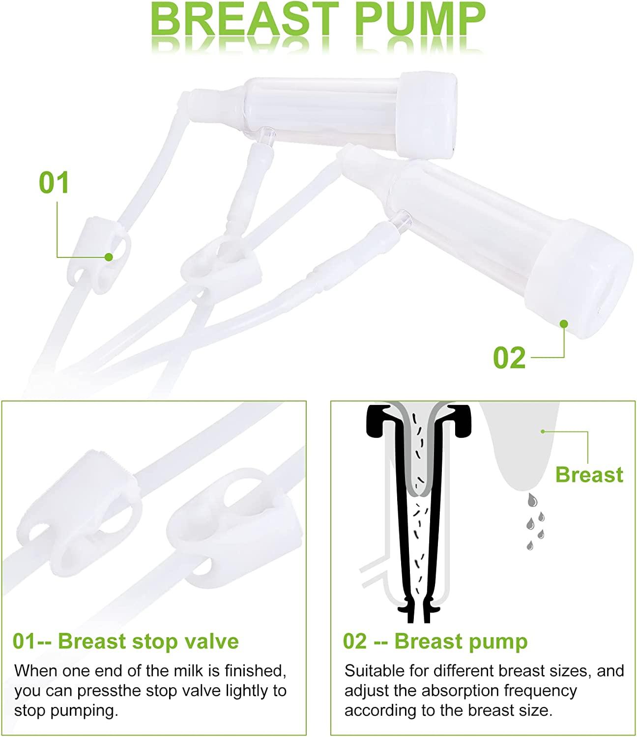 Msfullsea Electric Goat Cow MilMachine Vacuum Pump Milker MilMachine Electric Single Bucket Piston Vacuum Pulsation MilMachine (For Goat, 7L)