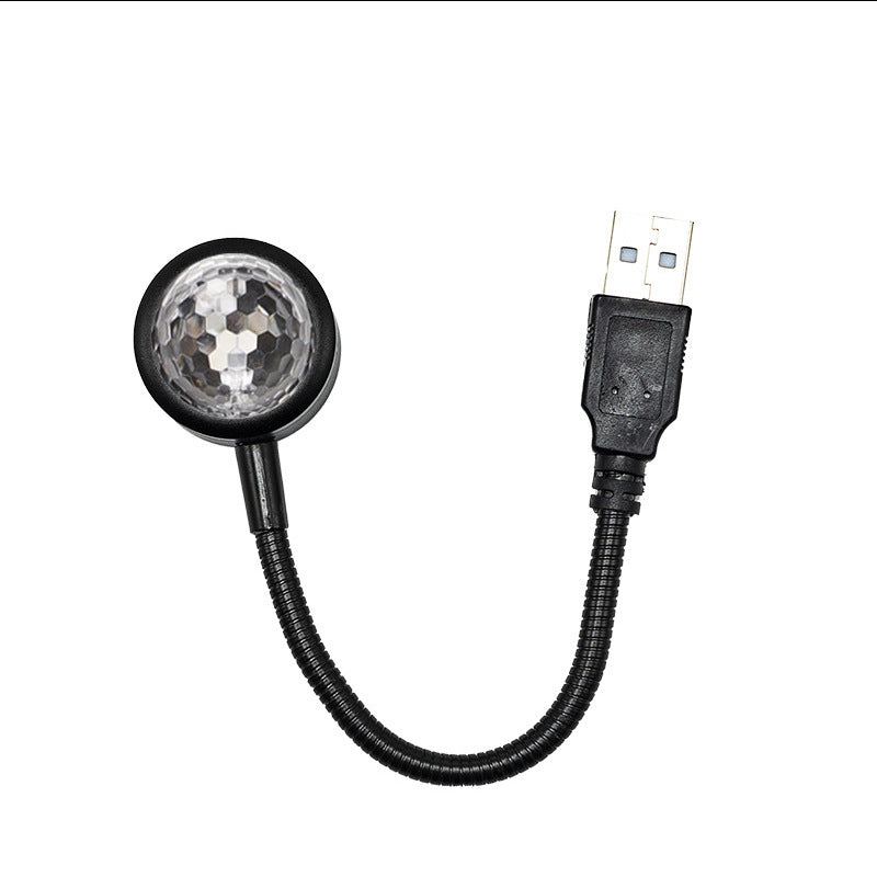 USB Music Rhythm Magic StaEffect Projection Lamp LED Party Disco StaLight Romantic Atmosphere LED Light For Cars Bedrooms Parties