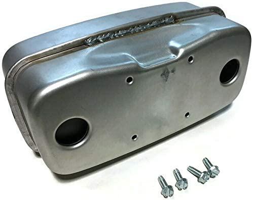 Outdoor Power Deals Exhaust Muffler Replaces 751-0616B 951-0616B Dual Inlet fits Some MTD Cub Cadet Troy bilt Craftsman with Bolts