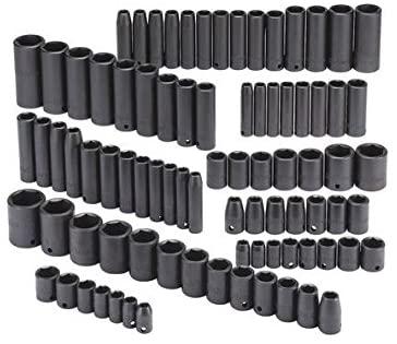 Stanley Proto Proto J7274 3/8, 1/2" Drive 86Piece Impact Socket Set - 6 Pt. (1 Set Pack)