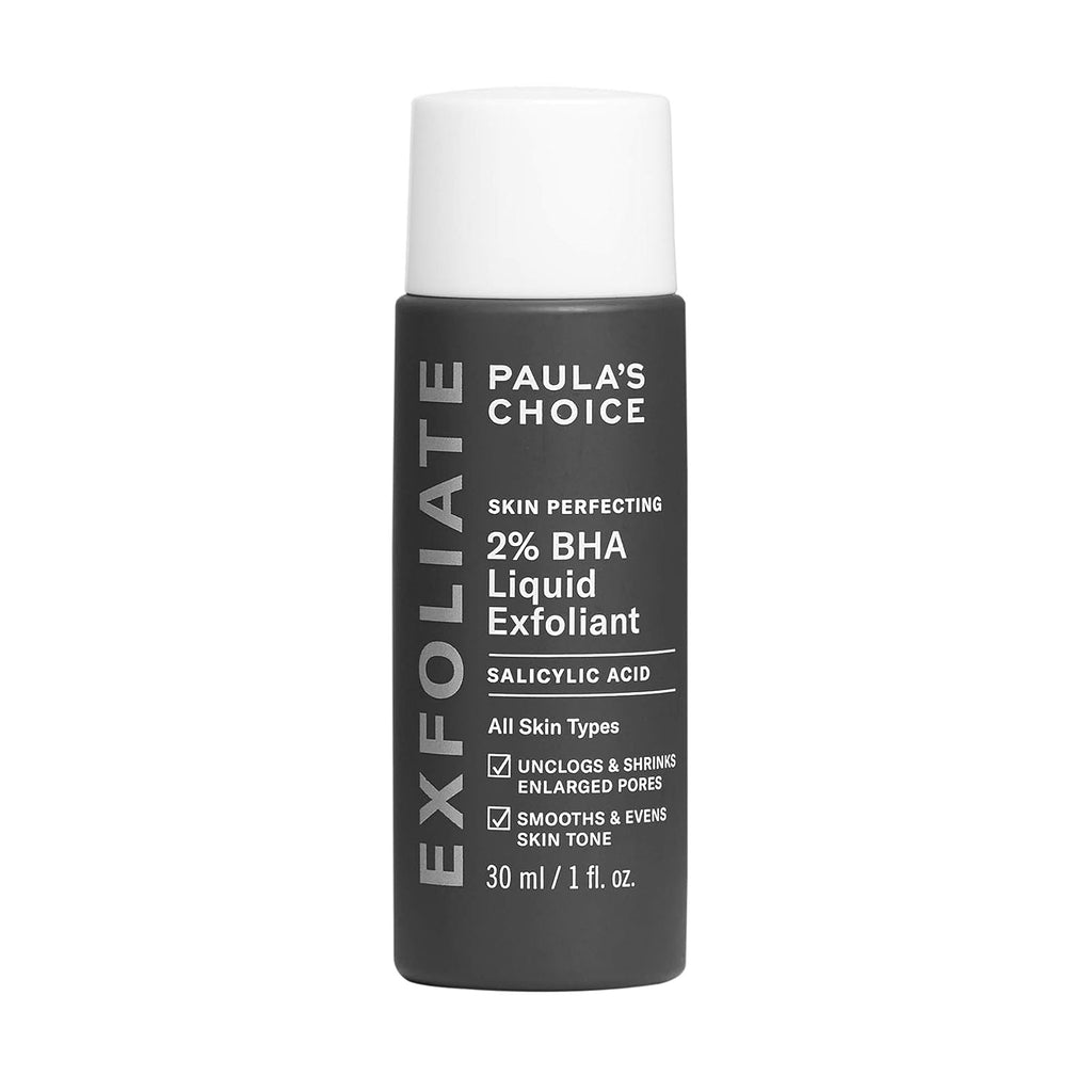 Paula's Choice Skin Perfecting 2% BHA Liquid Salicylic Acid Exfoliant, Gentle Facial Exfoliator for Blackheads, Large Pores, Wrinkles &amp; Fine Lines, Travel Size, 1 Fluid Ounce