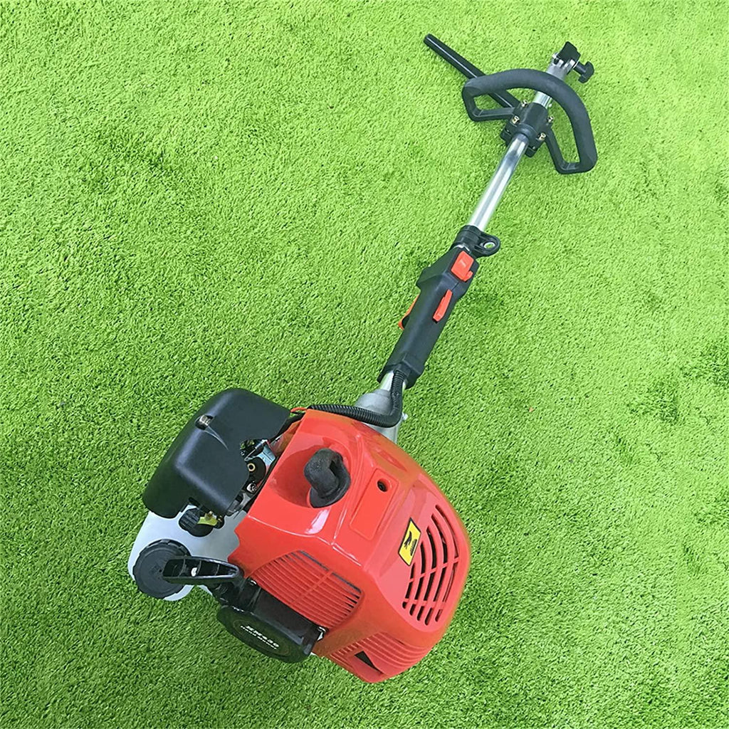 DNYSYSJ 2-Cycle Engine Handheld Gas Powered Broom,52cc Walk Behind Sweeper for Lawn Care Driveways 2.3HP, 1700W