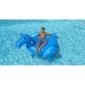 8' water sports inflatable giant hippopotamus swimming pool ride-on lounger