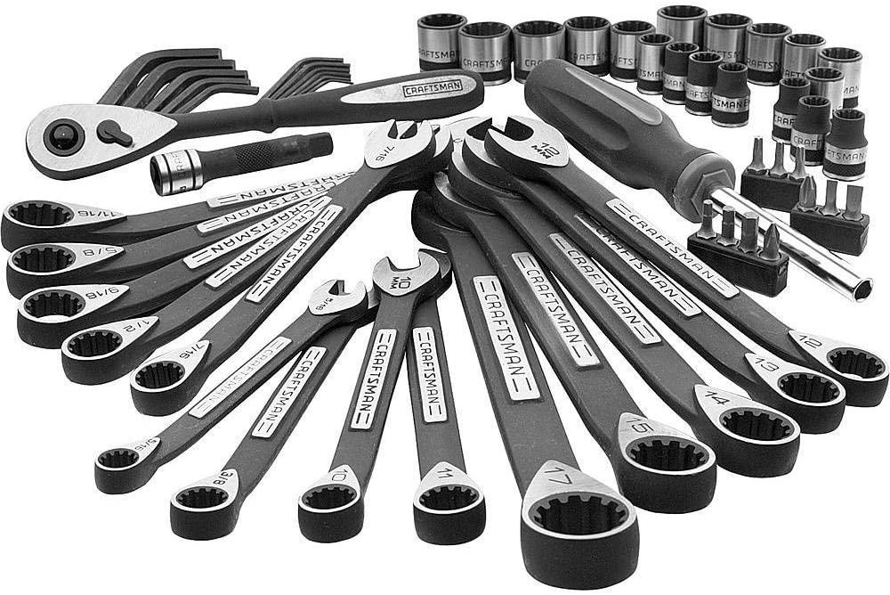 Craftsman 56 Piece pc Universal Mechanics Tool Set Socket Wrench GaraAuto