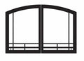 ECS VFR36SMission Arch Fireplace Doors - Hammered Pewter