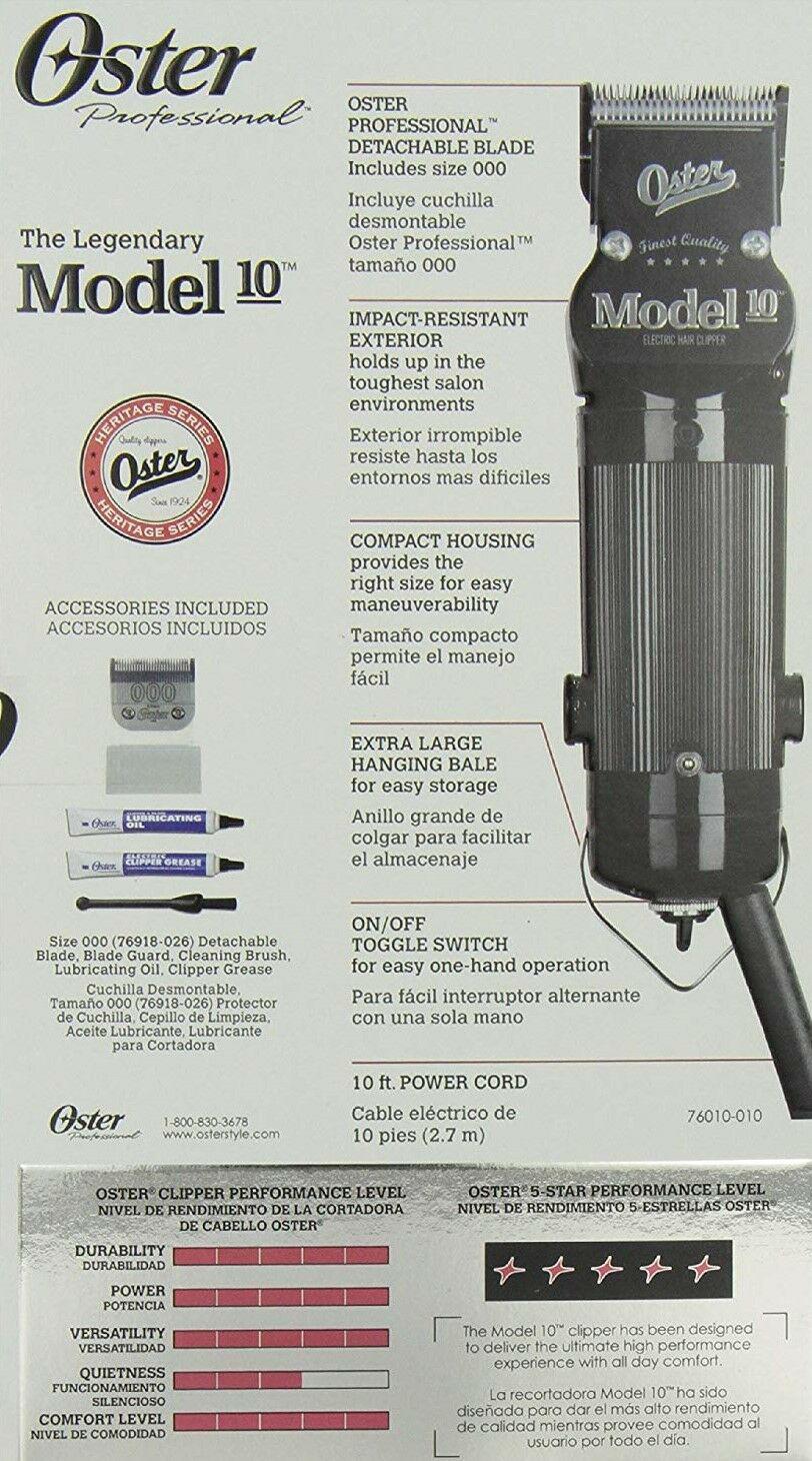Oster Model 10 Heavy Duty Detachable Blade Clipper with #000 Blade
