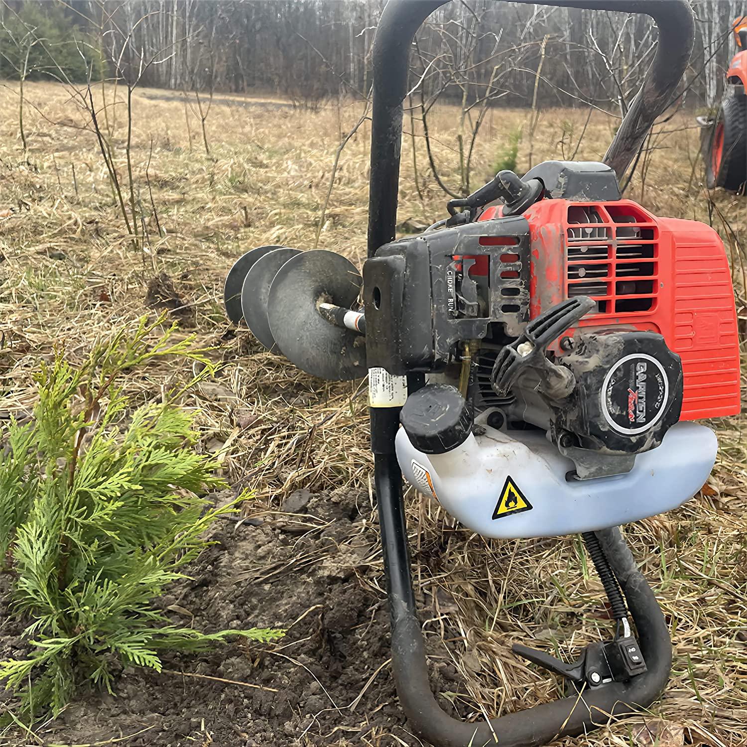 GardenTrax Earth Auger Combo 43cc 2cycle Powerhead with 8 Inch Auger Drill Bit