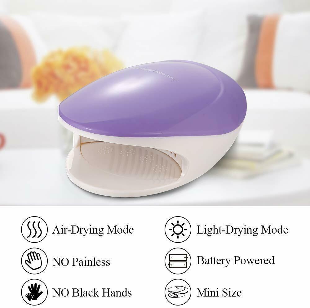 Regular Mini Nail Polish Dryer Women Decoration Plastic Electrical Fan Light