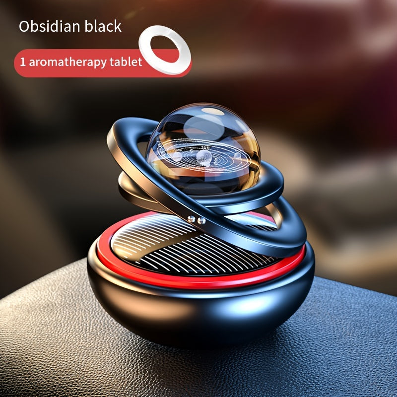 Solar-Powered Car Aromatherapy: Revitalize Your Car's Interior with this Rotating Air Freshener &amp; Purifier!