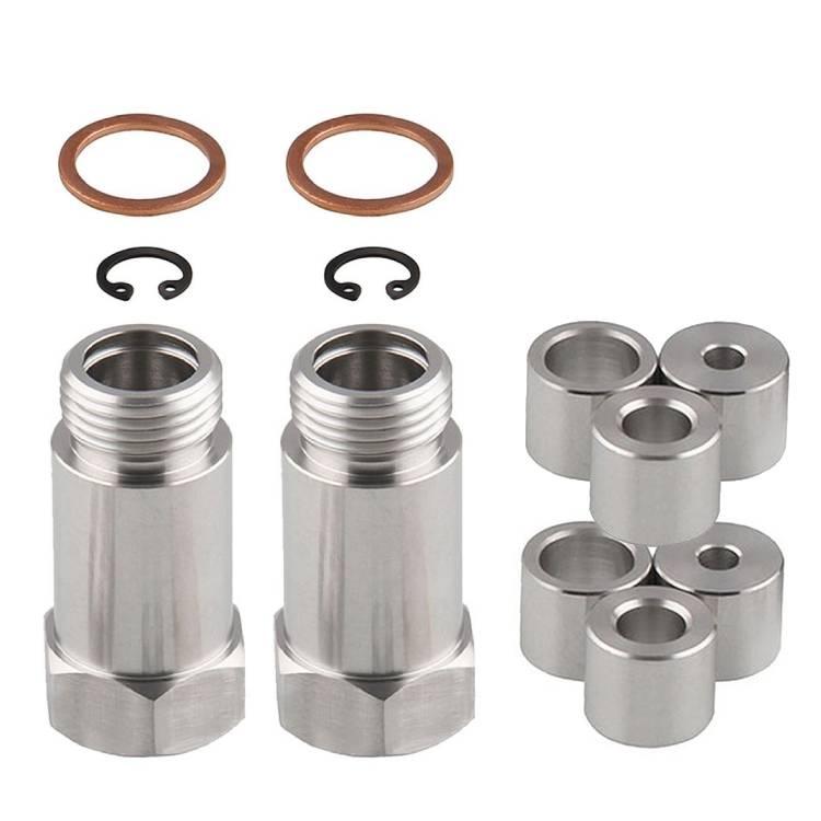 Universal M18 x 1.5 Thread Car Exhaust Oxygen O2 Sensor Spacers Adapter Kit