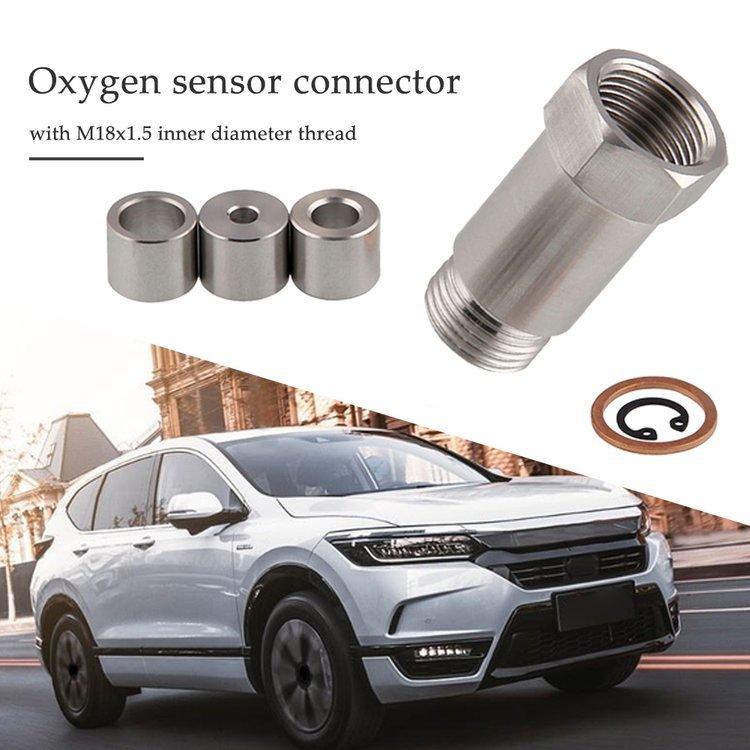 Universal M18 x 1.5 Thread Car Exhaust Oxygen O2 Sensor Spacers Adapter Kit
