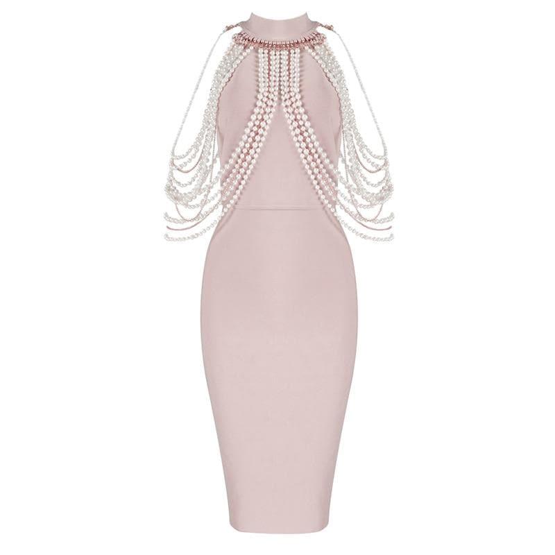 sleeveless beading sexy ladies dress