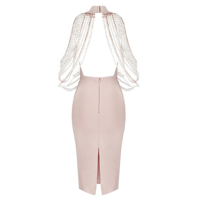 sleeveless beading sexy ladies dress