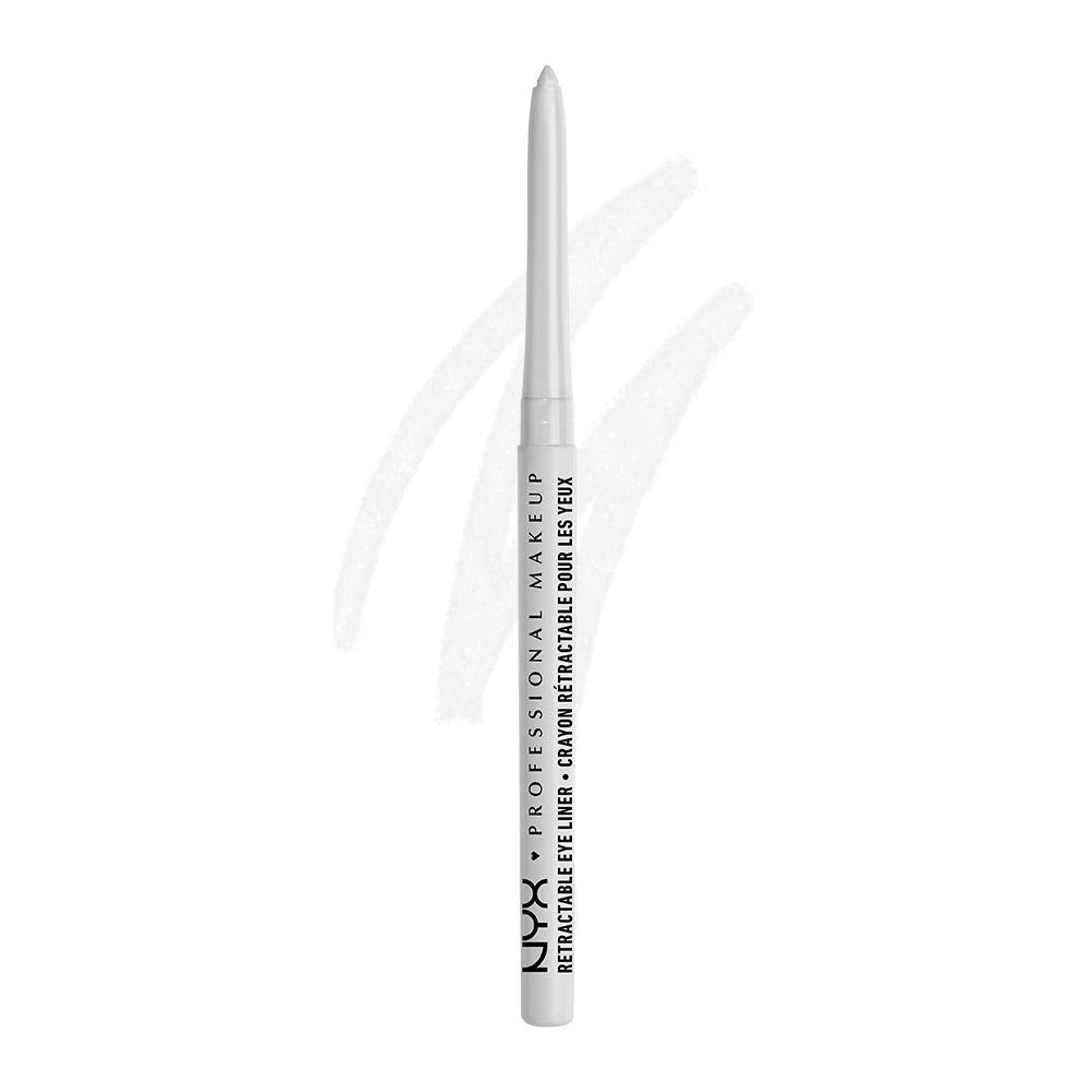 NYX PROFESSIONAL MAKEUP Epic Ink Liner, Waterproof Liquid Eyeliner-Black, Vegan Formula &amp; Mechanical Eyeliner Pencil, Black &amp; Mechanical Eyeliner Pencil, White