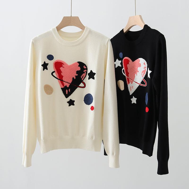 heart galaxy sweater