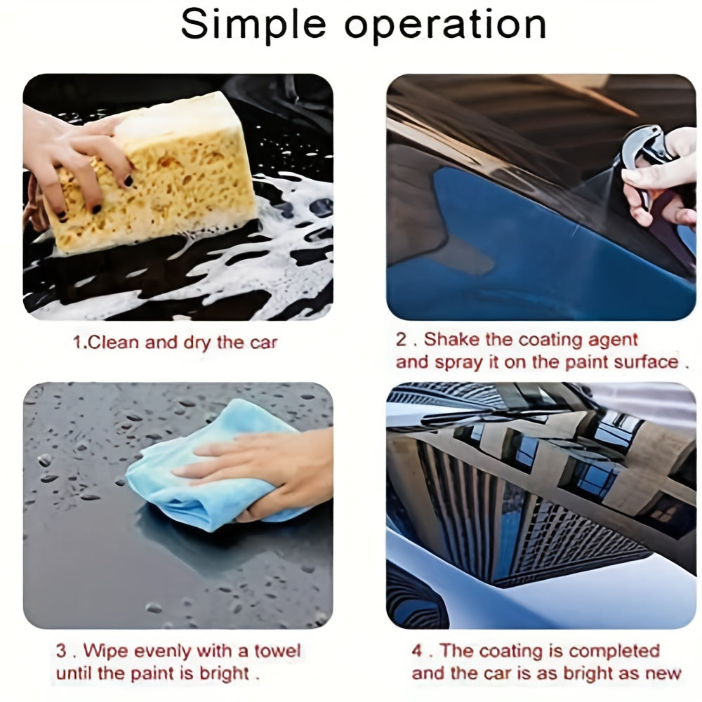 Car Nano Repairing Spray: Instantly Remove Scratches &amp; Restore Shine With Crystal Plating Polish!