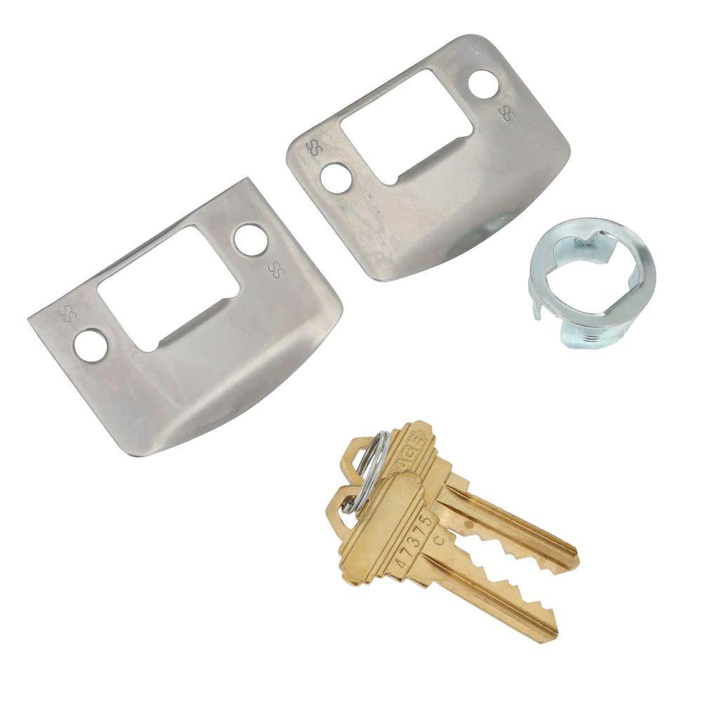 Camelot Satin Nickel Electronic Door Lock with Georgian Door Knob Featuring Flex Lock