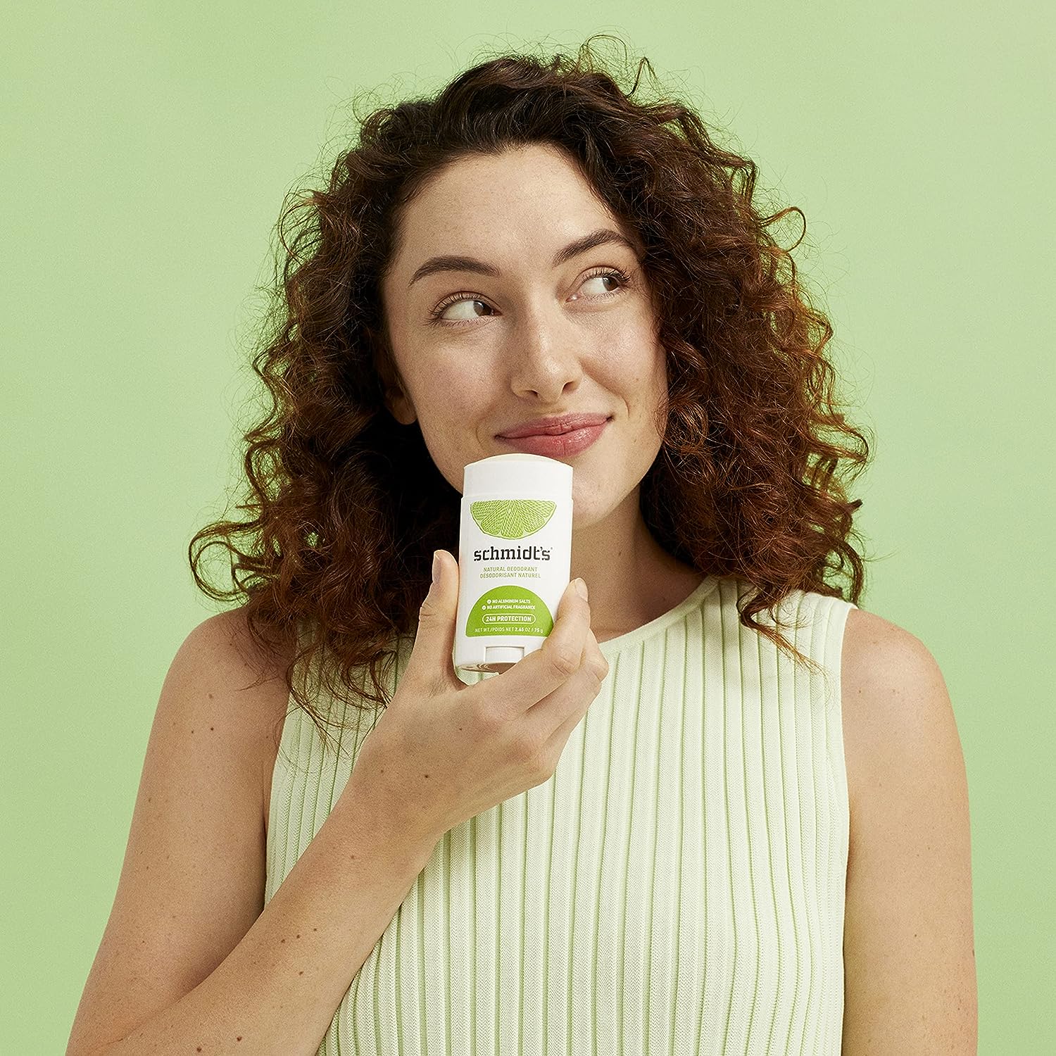 Schmidt's Aluminum Free Natural Deodorant For Women and Men, Bergamot &amp; Lime with 24 Hour Odor Protection, Certified Cruelty Free, Vegan Deodorant, 2.65oz 4-pk