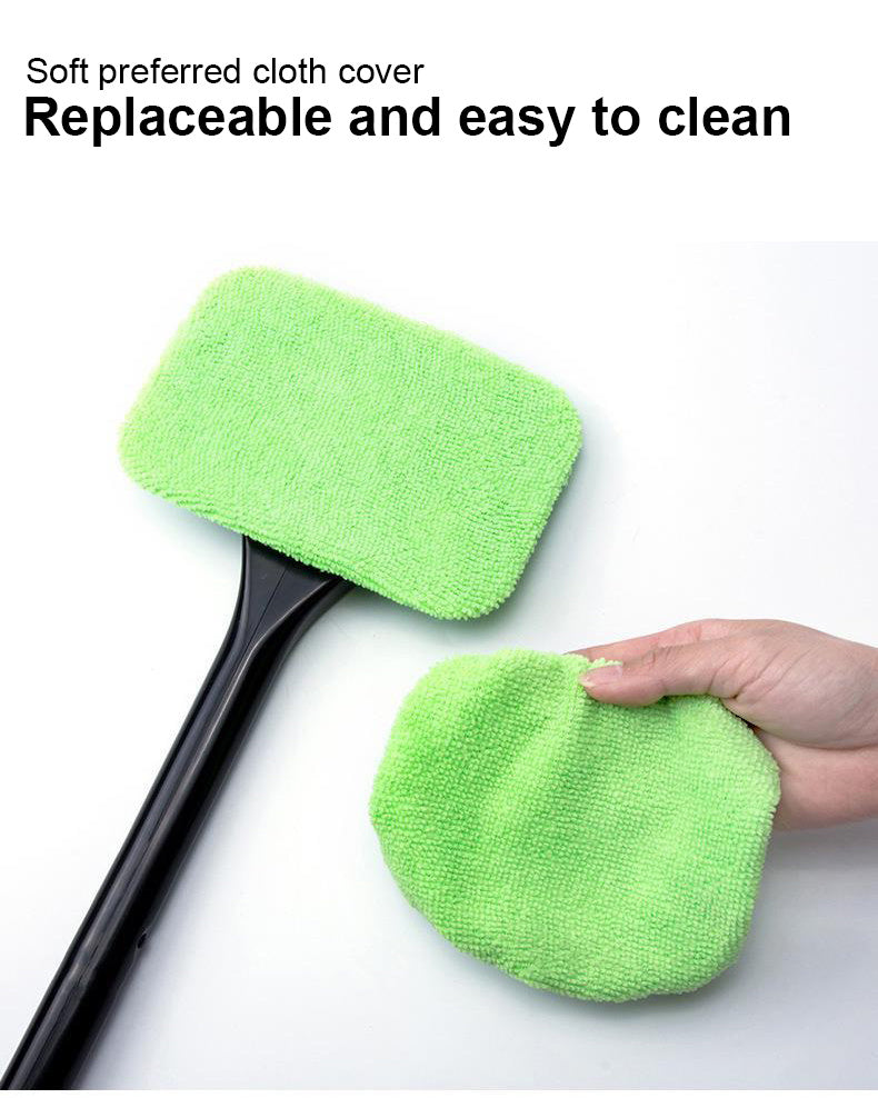 2PCS Window Cleaning Brush Kit: Get That Spotless Car Window Look With This Windshield Cleaning Wash Tool!