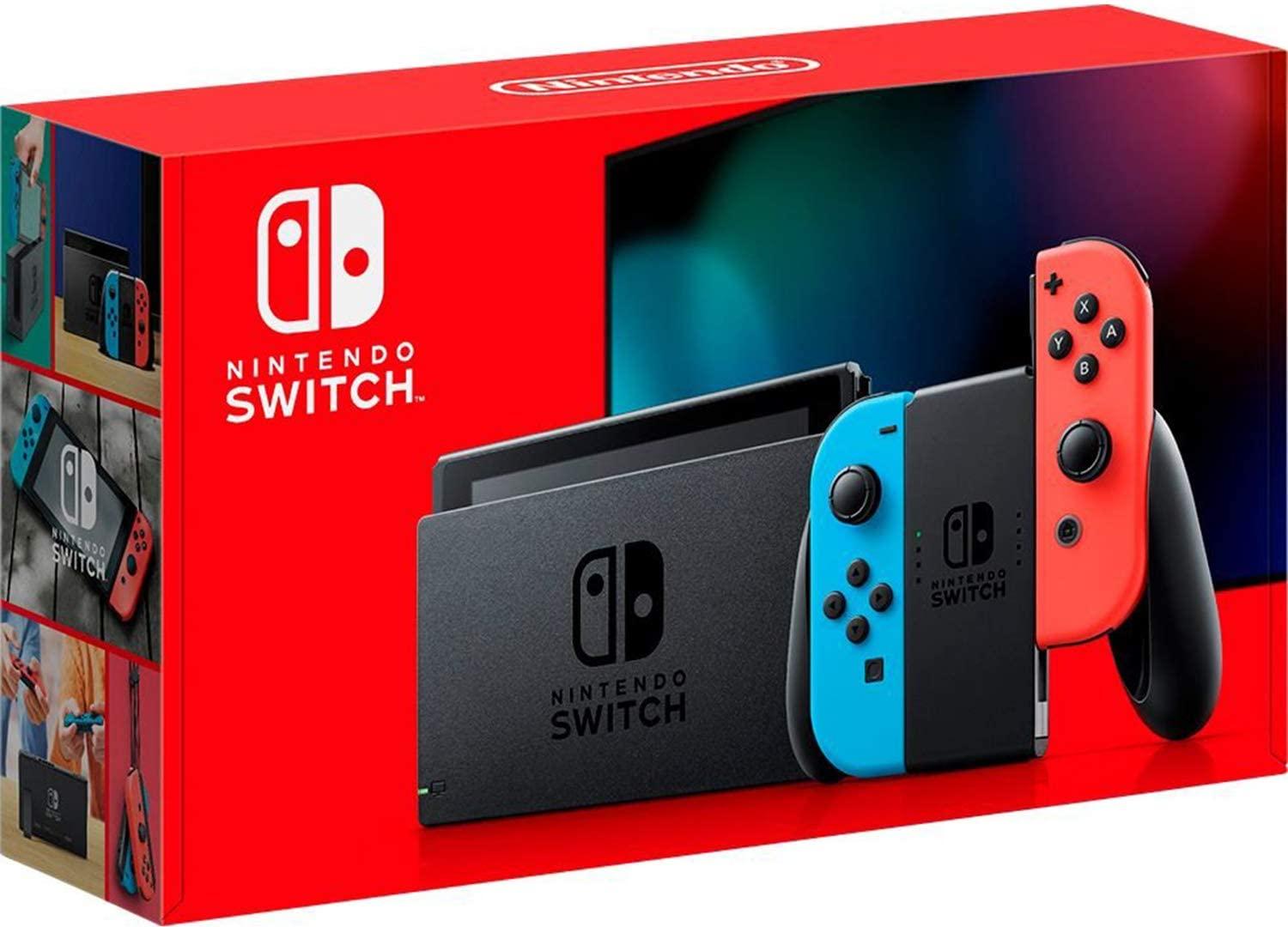 Nintendo Switch with Neon Blue and Neon Red Joy-Con - HAC-001(-01)