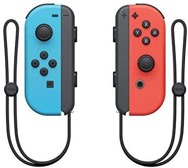 Nintendo Switch with Neon Blue and Neon Red Joy‐Con