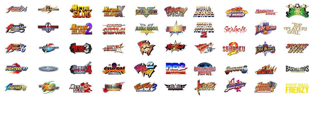 SNK MVSX Counter Top Arcade Machine with 50 SNK Classic Games - 57" Tall with Included Stand