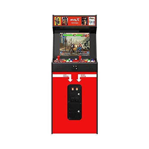 SNK MVSX Counter Top Arcade Machine with 50 SNK Classic Games - 57" Tall with Included Stand