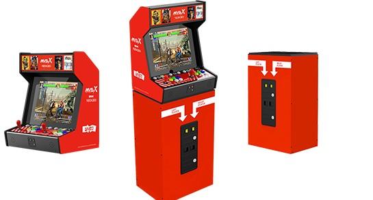 SNK MVSX Counter Top Arcade Machine with 50 SNK Classic Games - 57" Tall with Included Stand