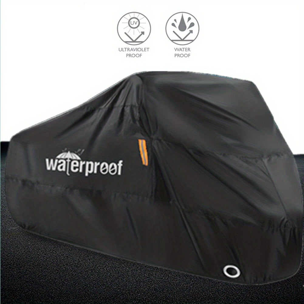 Outdoor Bike Motorcycle Cover Waterproof UV Protection Heavy-Duty 210T Fabric With Lock Hole For MTB Road Bikes Protection Case