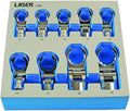Laser 7164 Tools-Flexible Crows Foot Wrench Set 1/2" D 9pc-7164