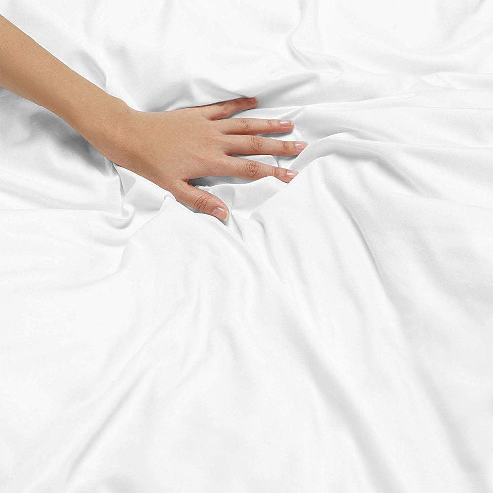 Duvet Cover King with Zipper Closure 1 Piece 1000 Thread Count Long-Staple Egyptian Cotton Comforter Cover Ultra Soft Duvet Protector, Hotel Class Quilt Cover(King/Cal King, White)