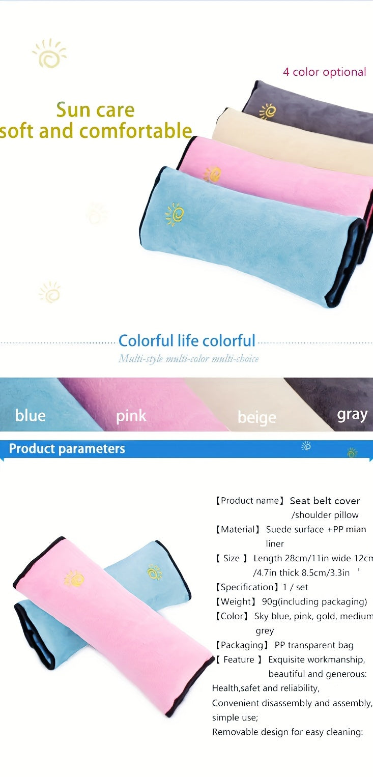 Car Automotive Seat Belt Cover Shoulder Cover Seat Belt Holder Cute Lengthened And Thickened Plush Safety Belt Shoulder Cover