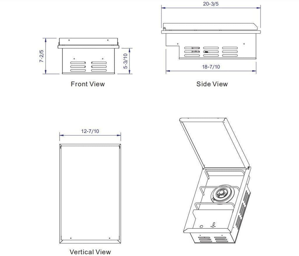 Drop-In Single Side Burner (CBASSB)