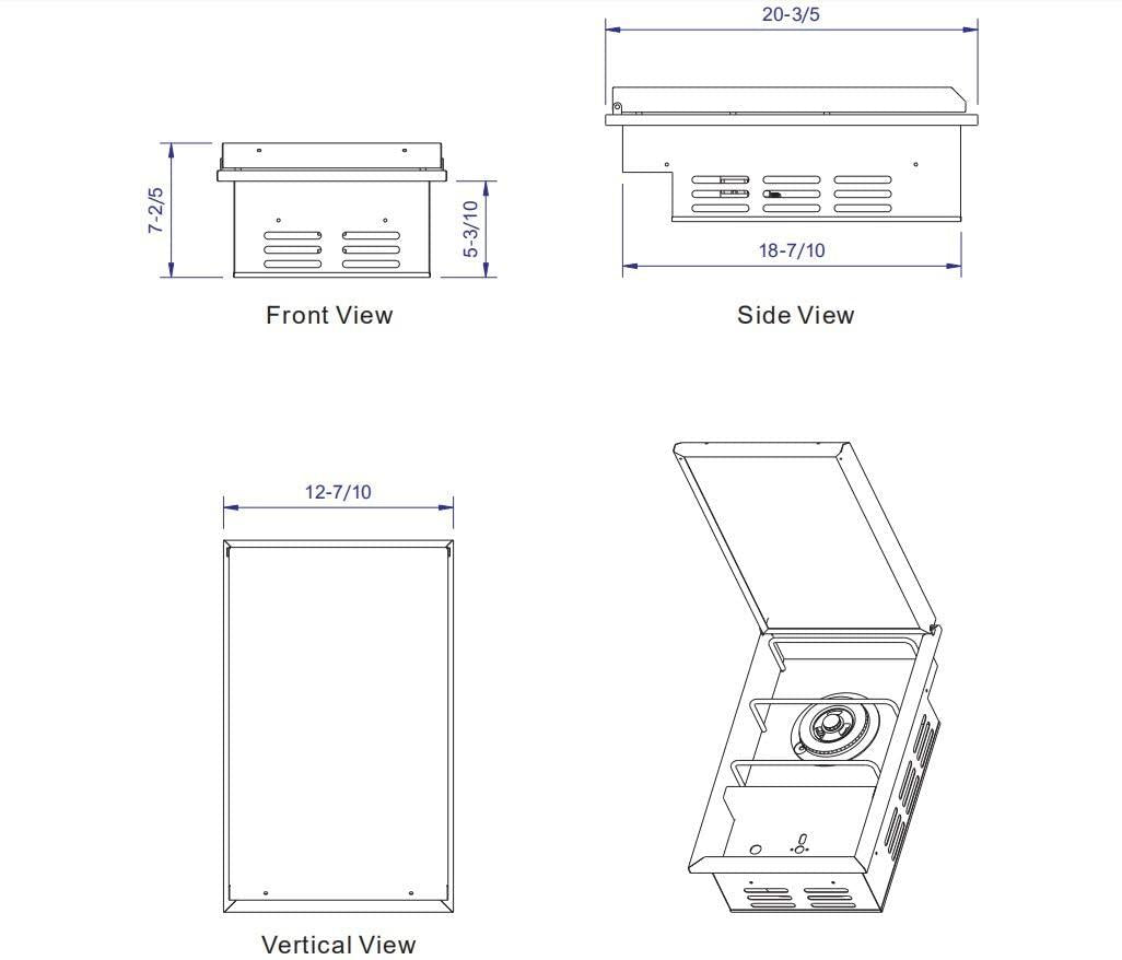 Drop-In Single Side Burner (CBASSB)
