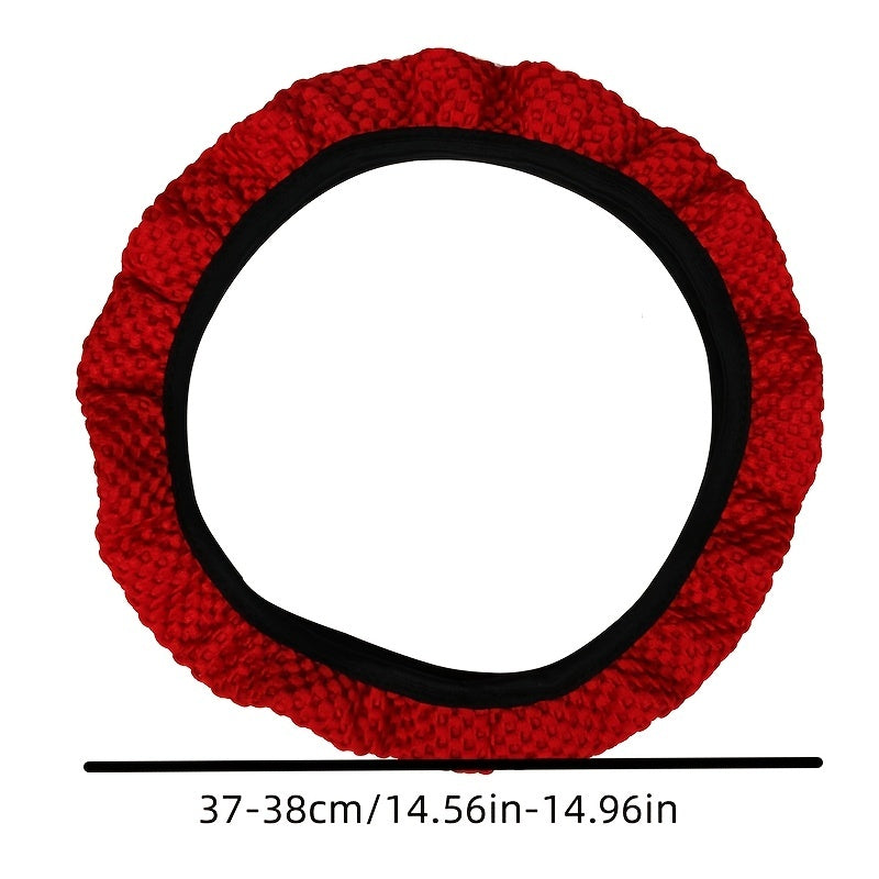 Upgrade Your Ride With A Carbon Fiber Sports Steering Wheel Cover!