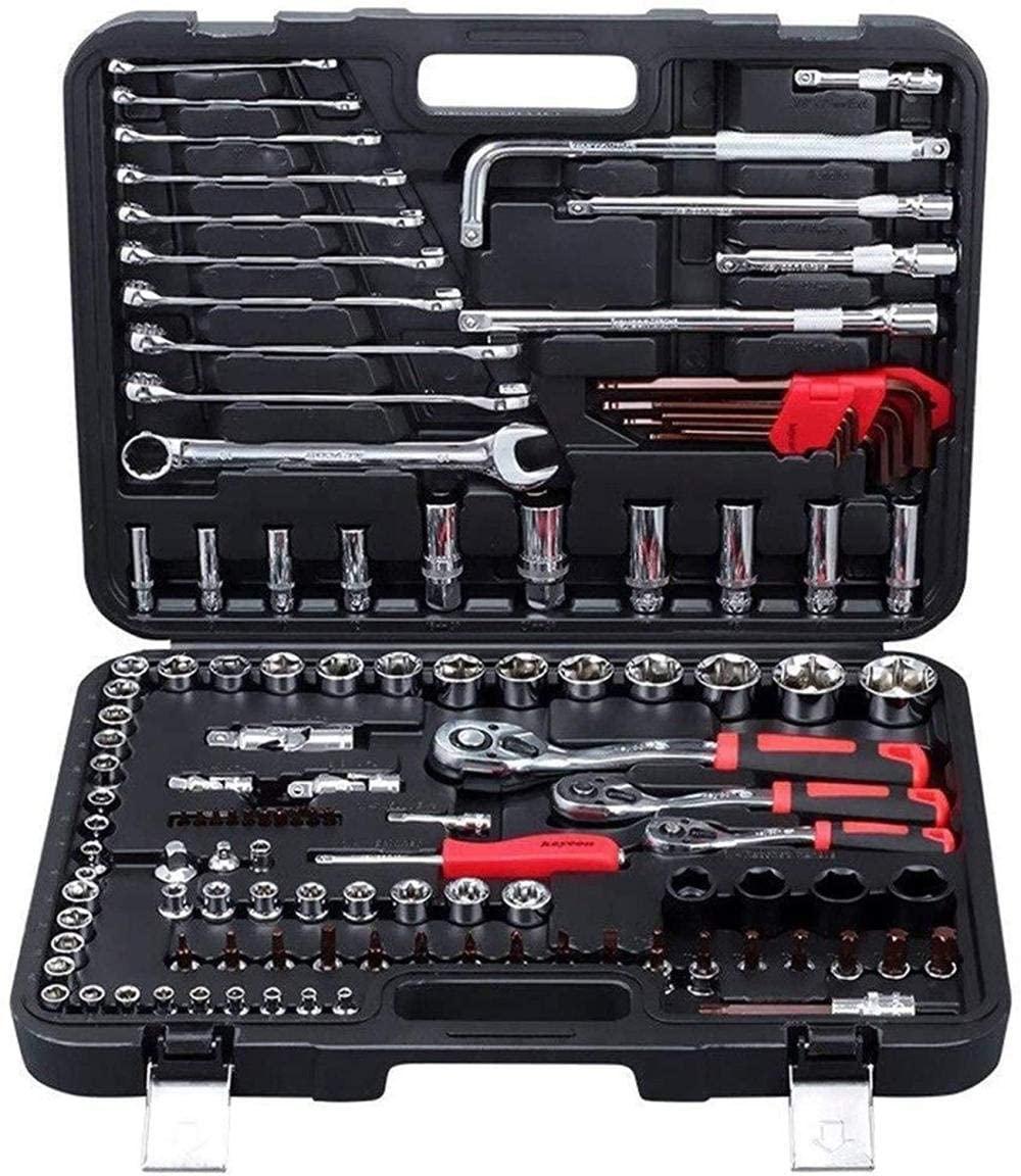120 socket sets, auto repair tools, auto hand tools, ratchet sets, torque wrenches, chrome vanadium steel, auto tools, household general hand tools