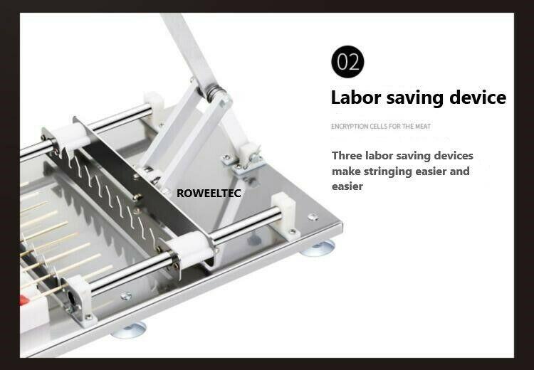 steel manual doner kebab meat skewer machine