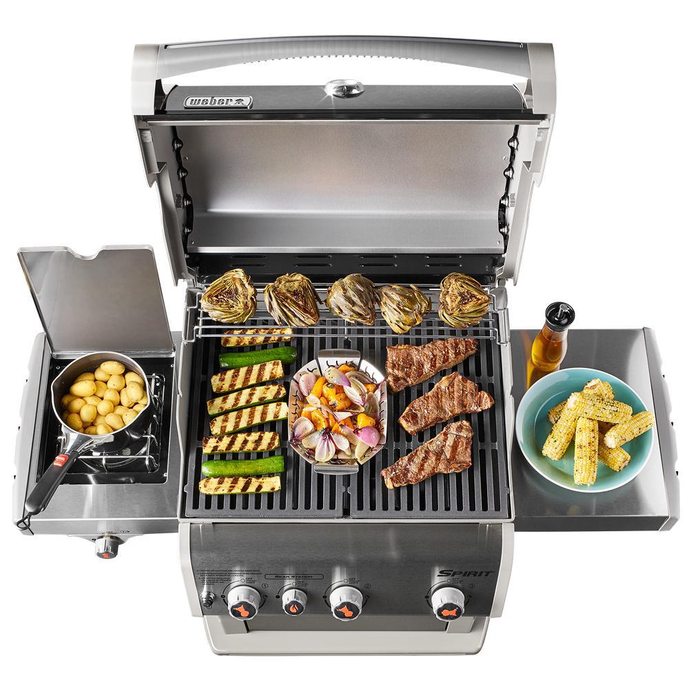 Spirit E-330 3-Burner Liquid Propane Gas Grill In Black With -In Thermomete