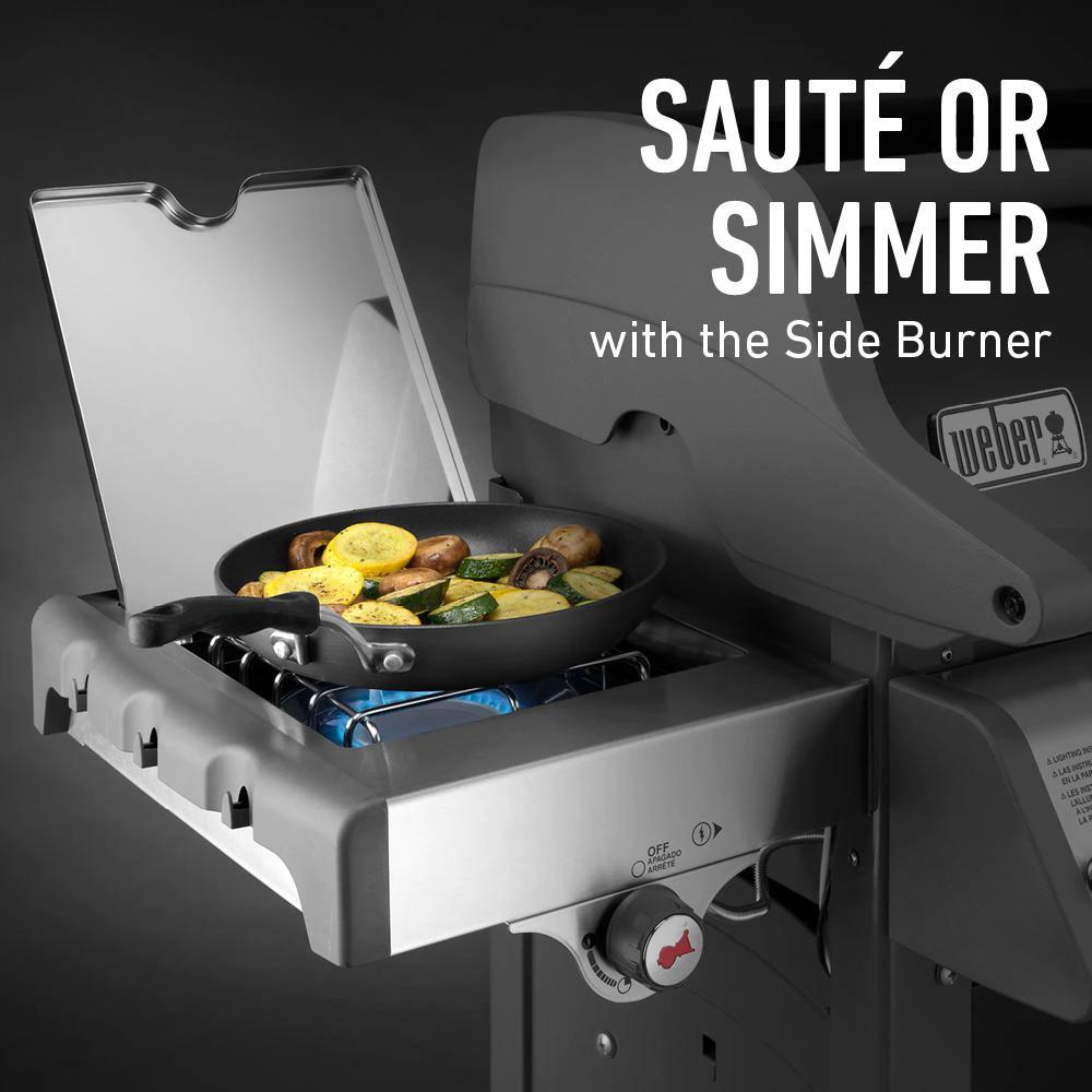 Spirit E-330 3-Burner Liquid Propane Gas Grill In Black With -In Thermomete