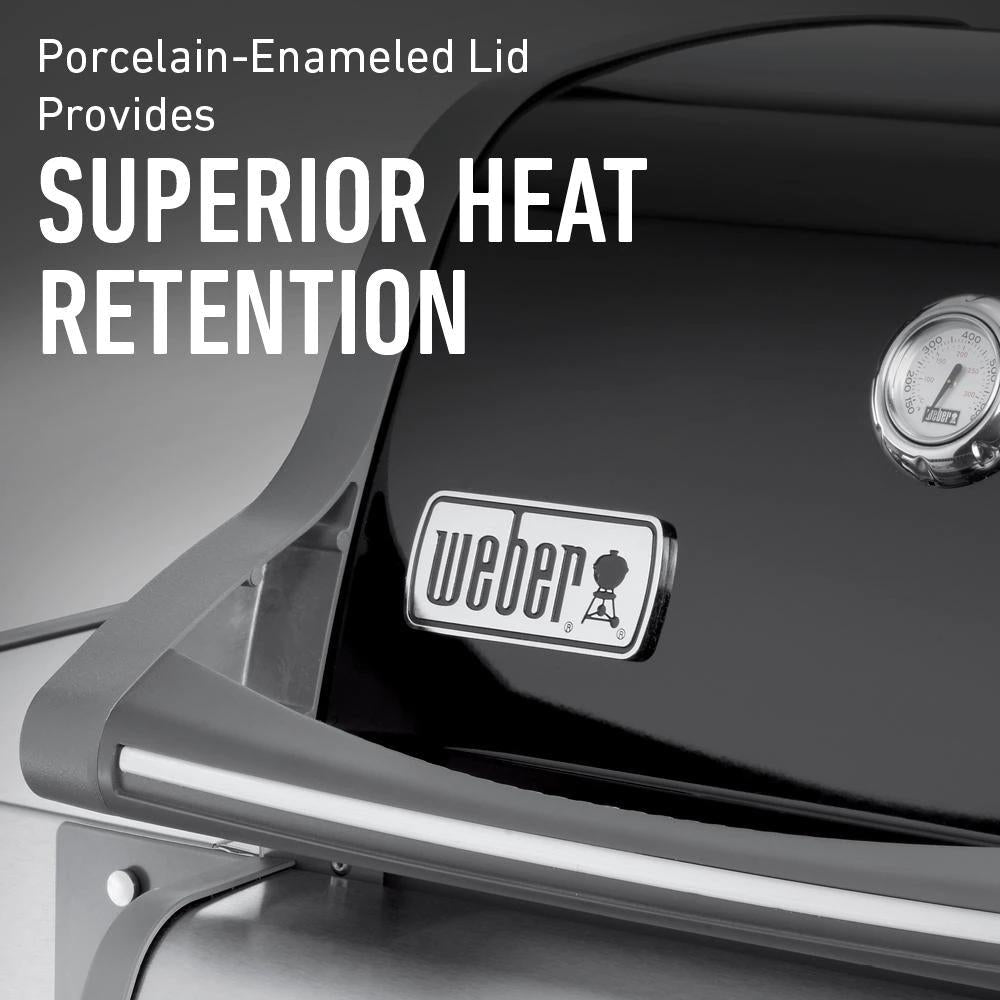 Spirit E-330 3-Burner Liquid Propane Gas Grill In Black With -In Thermomete